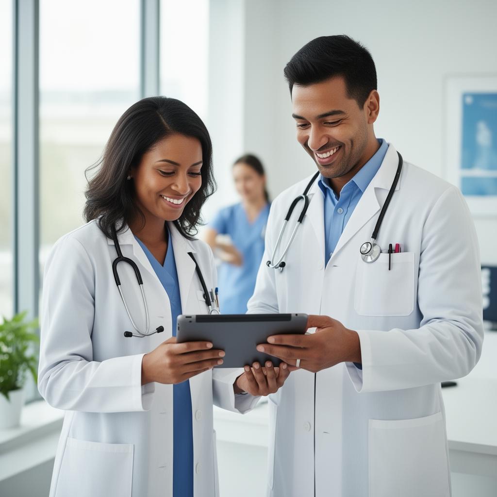 Connected healthcare providers collaborating on the Homely MD platform
